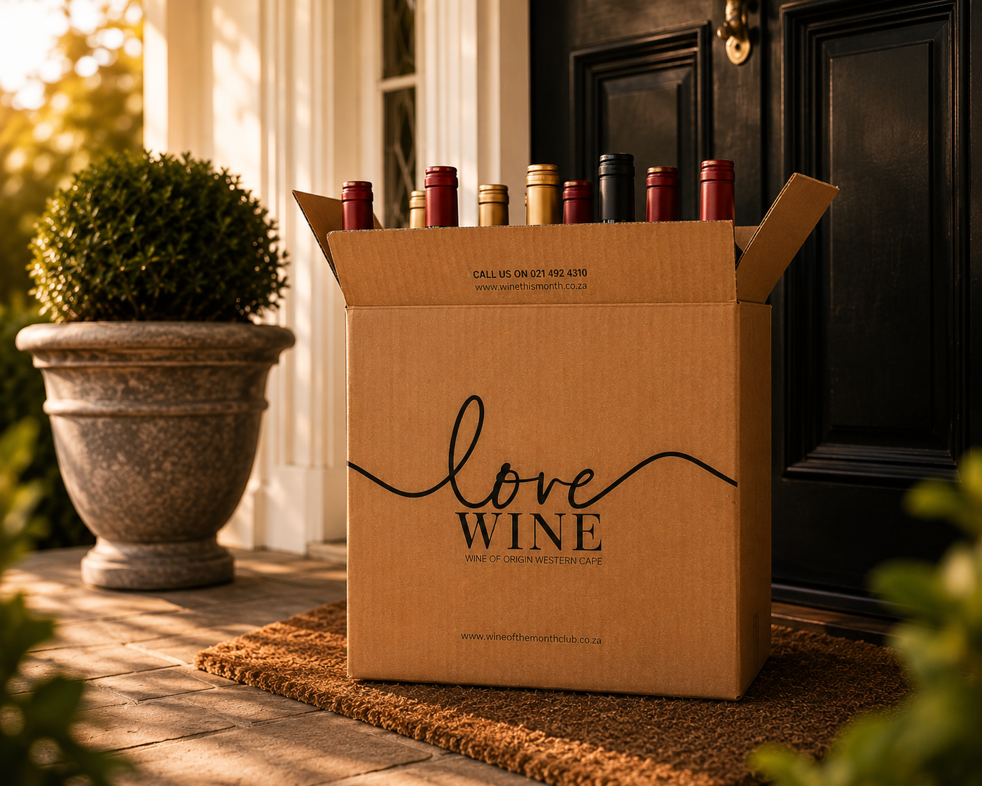 Wine case at the door
