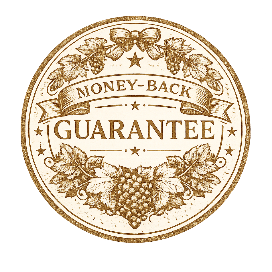 Money-back guarantee seal